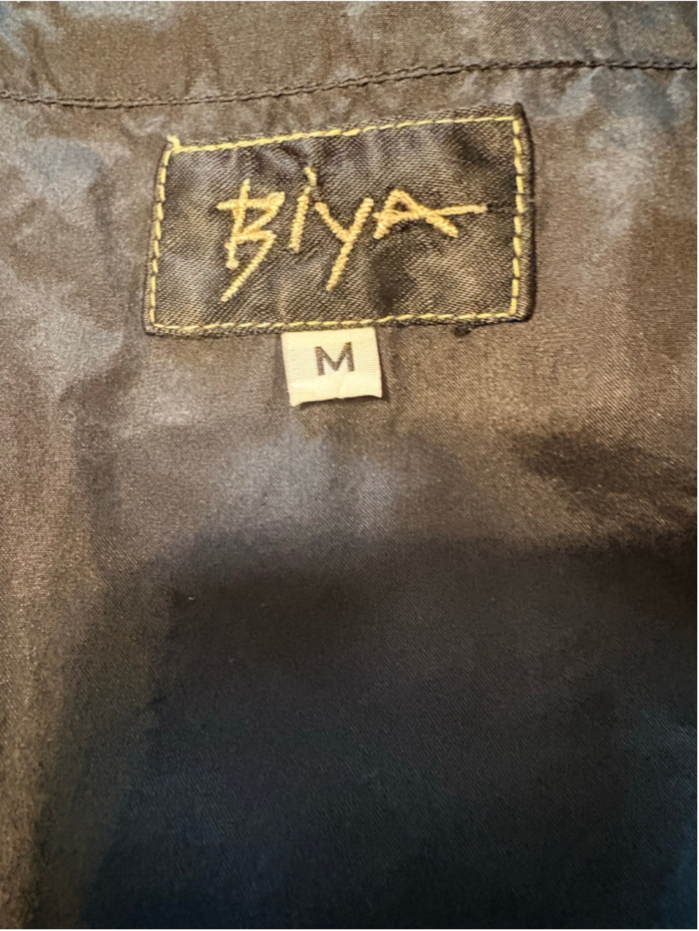 Biya by Johnny Was Black Silk Dress Size M - Picture 7 of 10